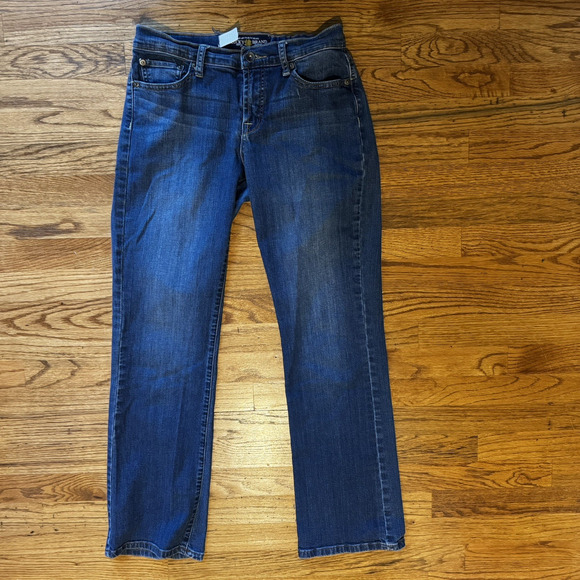 Lucky Brand Easy Rider Jeans Women's 6/28 Blue Denim Straight Leg Medium Wash - Picture 1 of 12